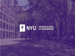 New York University - Tandon School of Engineering